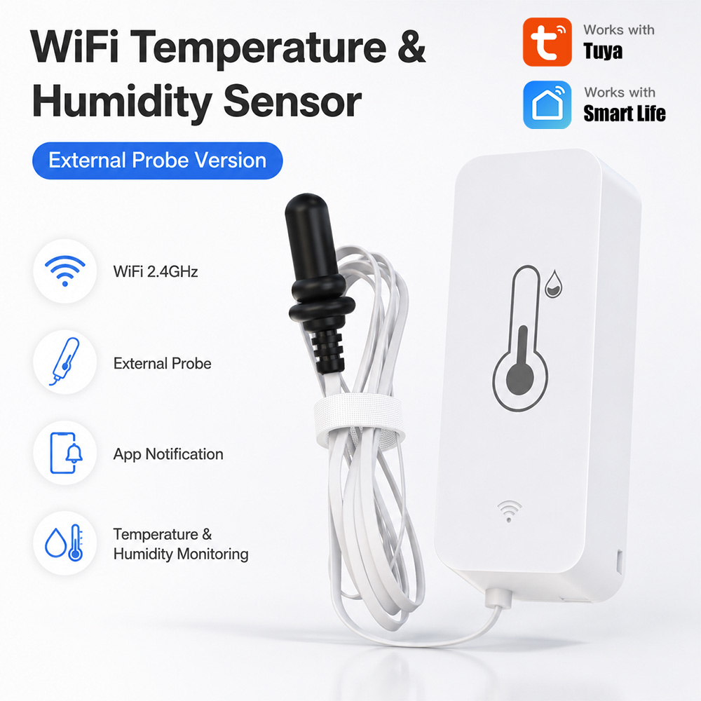 Planted Aquarium Temperature - Tuya WiFi Temperature Humidity Sensor With