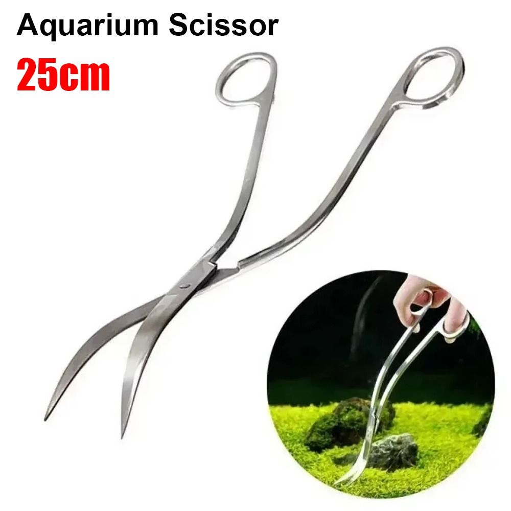 Planted Aquarium Cleaning - 1Pcs Stainless Steel Aquarium Scissor Straight