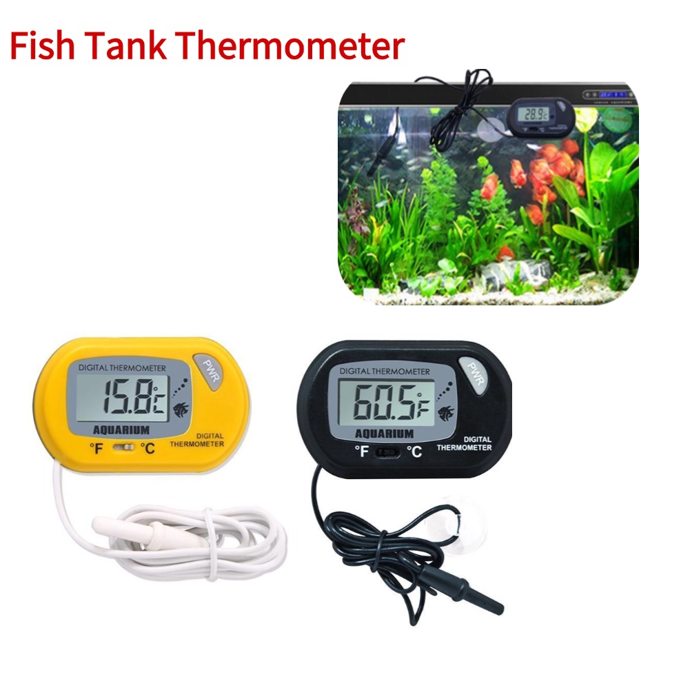 Planted Aquarium Temperature - Fish Tank Thermometer Waterproof Electronic Thermometer
