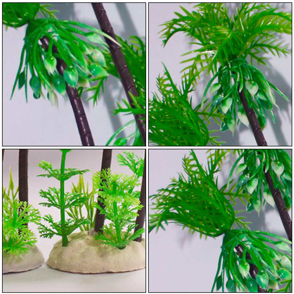 Aquarium Planted Tree - 1Pcs Artificial Coconut Tree Large Aquarium