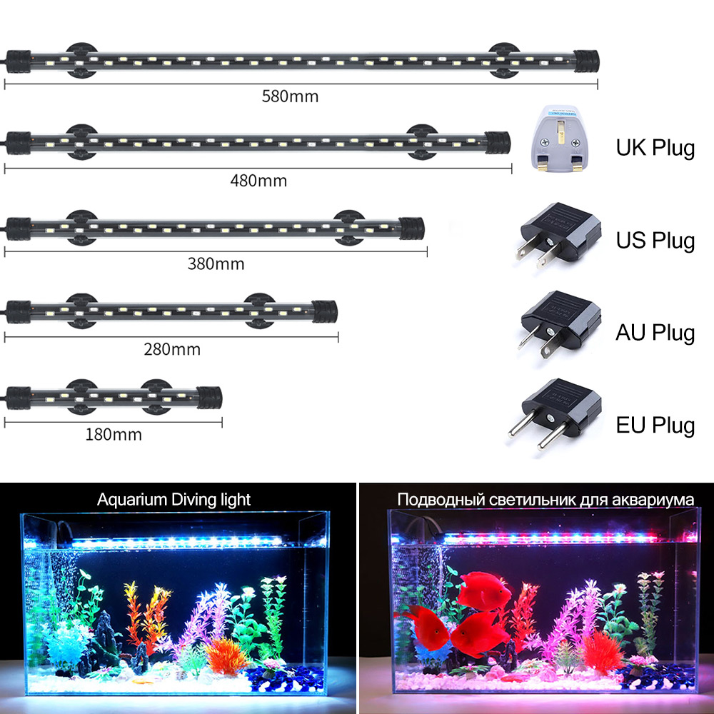 Aquarium Plant Nursery - 90-260V Aquarium Light LED Waterproof Fish