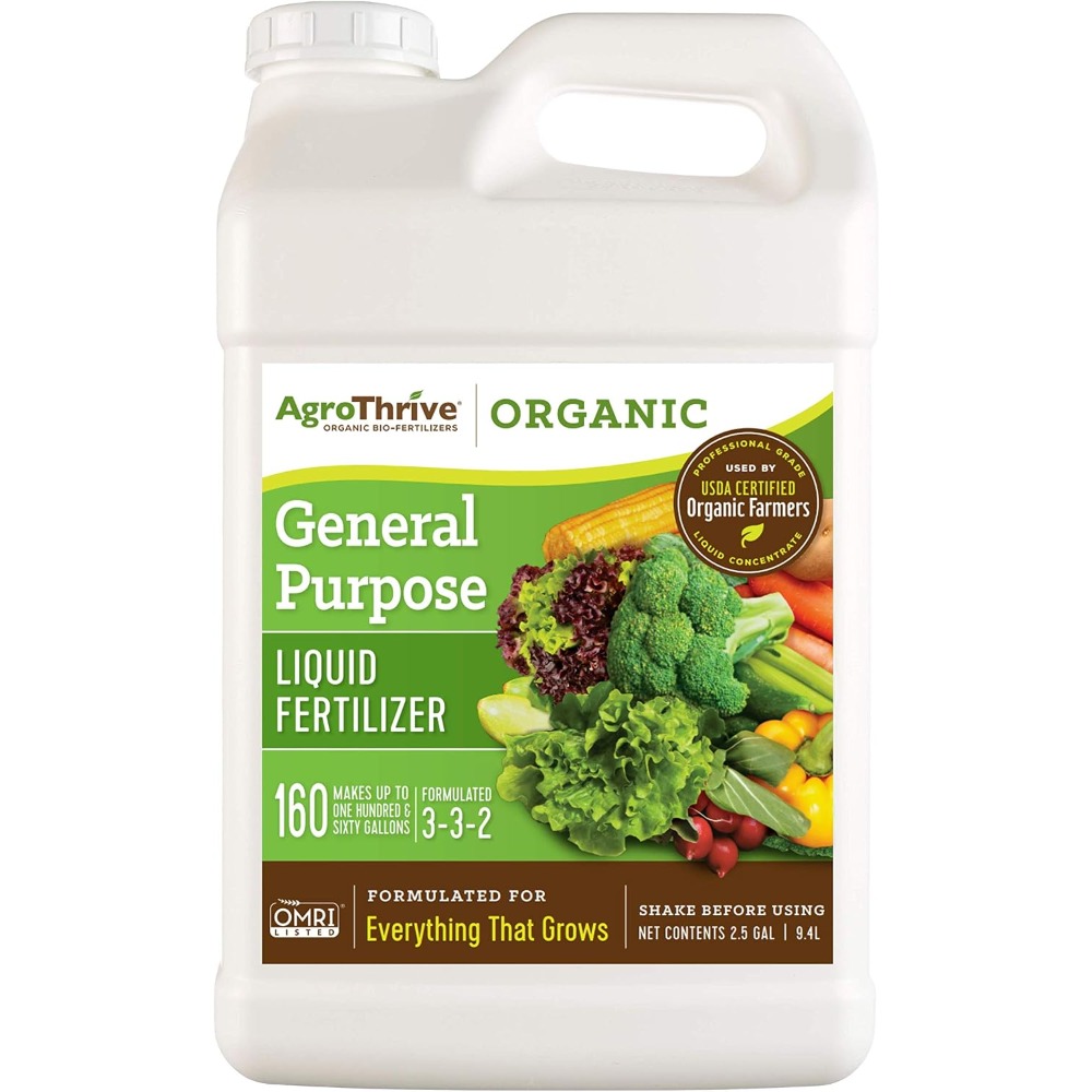 Liquid Fertilizer All In - AgroThrive All Purpose Organic Liquid Plant