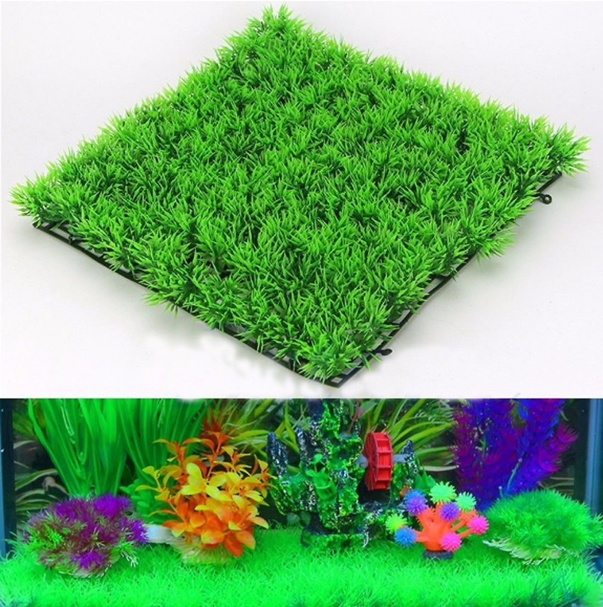 Artificial Green Grass Plant L - Planted Aquarium Materials recension och pris