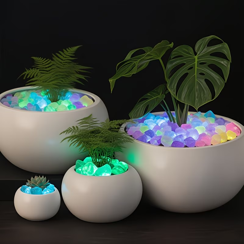 300PCS Luminous Pebble Set,0.9 - Aquarium Plant In Pot recension och pris