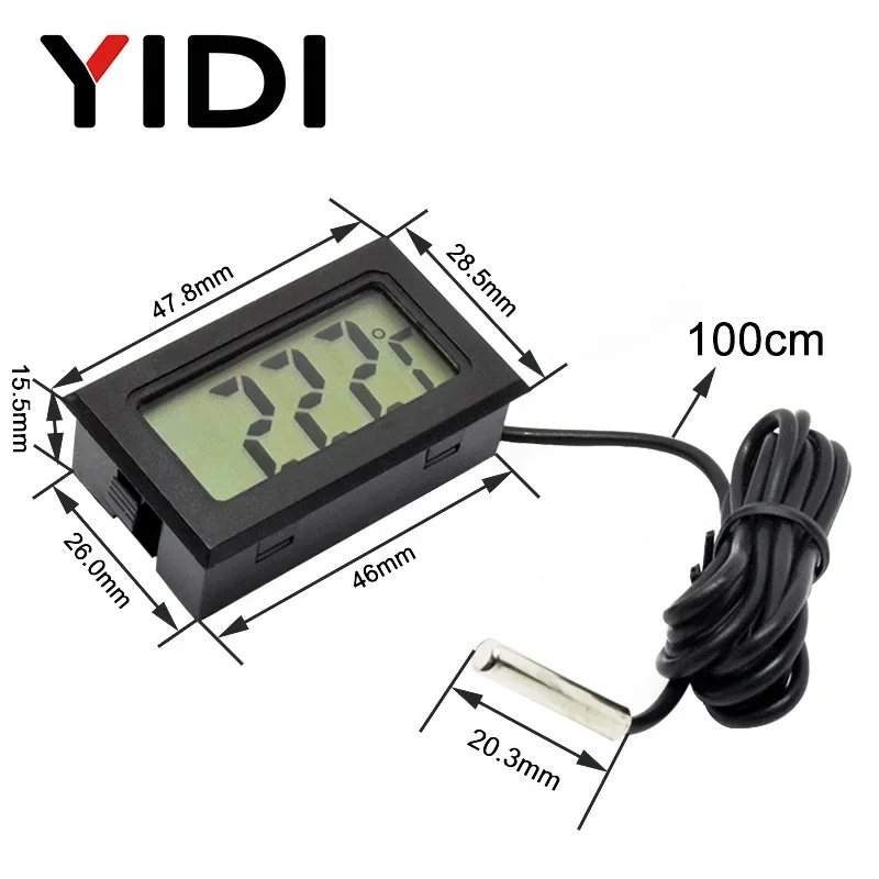 Mini LCD Digital Thermometer H - Planted Aquarium Temperature recension och pris