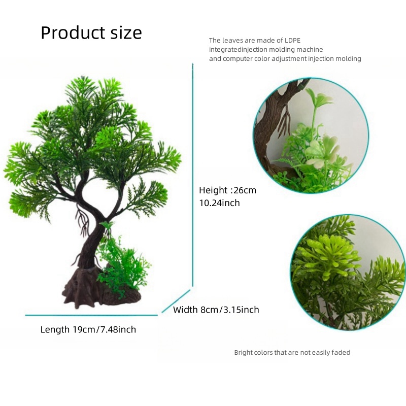 Fish Tank DIY  Artificial Aqua - Aquarium Planted Tree recension och pris