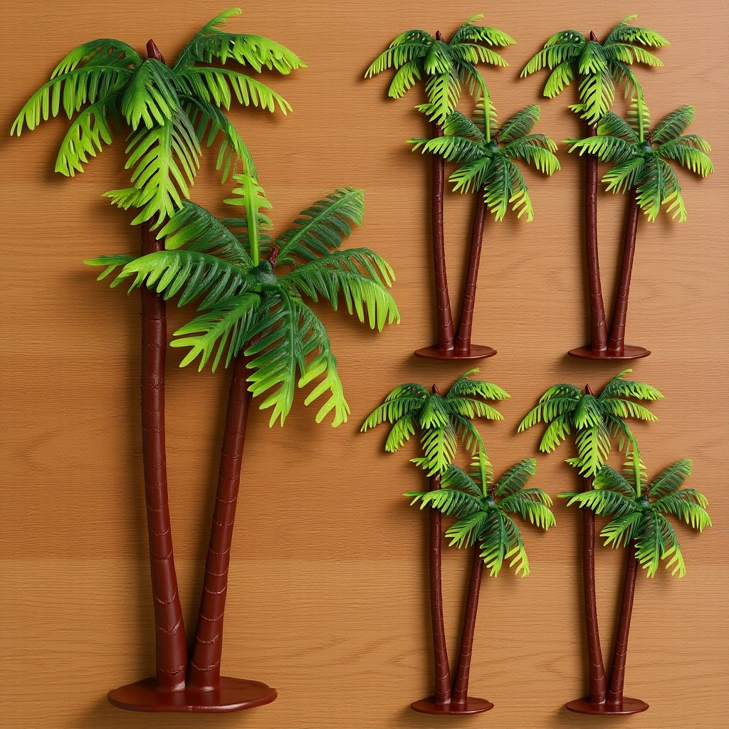 5Pcs Realistic Coconut Tree Aq - Aquarium Planted Tree recension och pris
