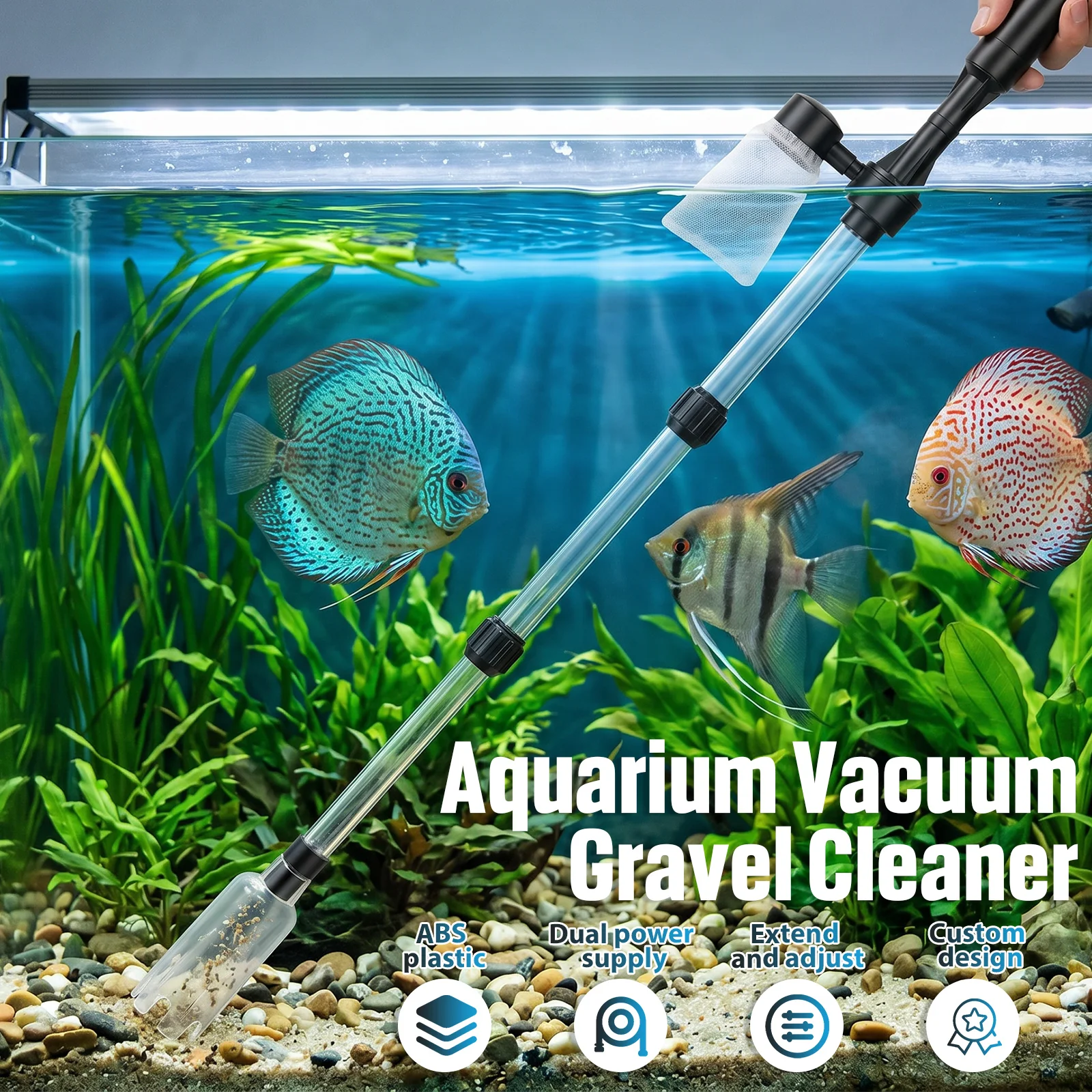 Aquarium Vacuum Gravel Cleaner - Planted Aquarium Cleaning recension och pris