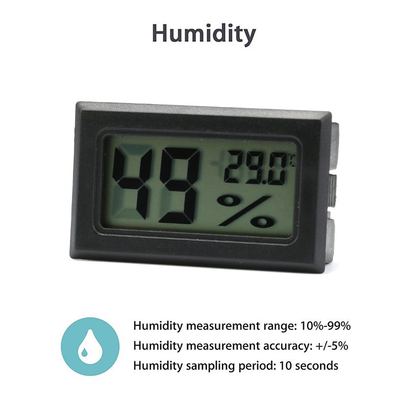 Mini Digital Humidity Meter Th - Planted Aquarium Temperature recension och pris