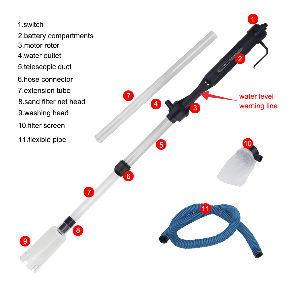 Electric Water Change Pump Gra - Planted Aquarium Cleaning recension och pris