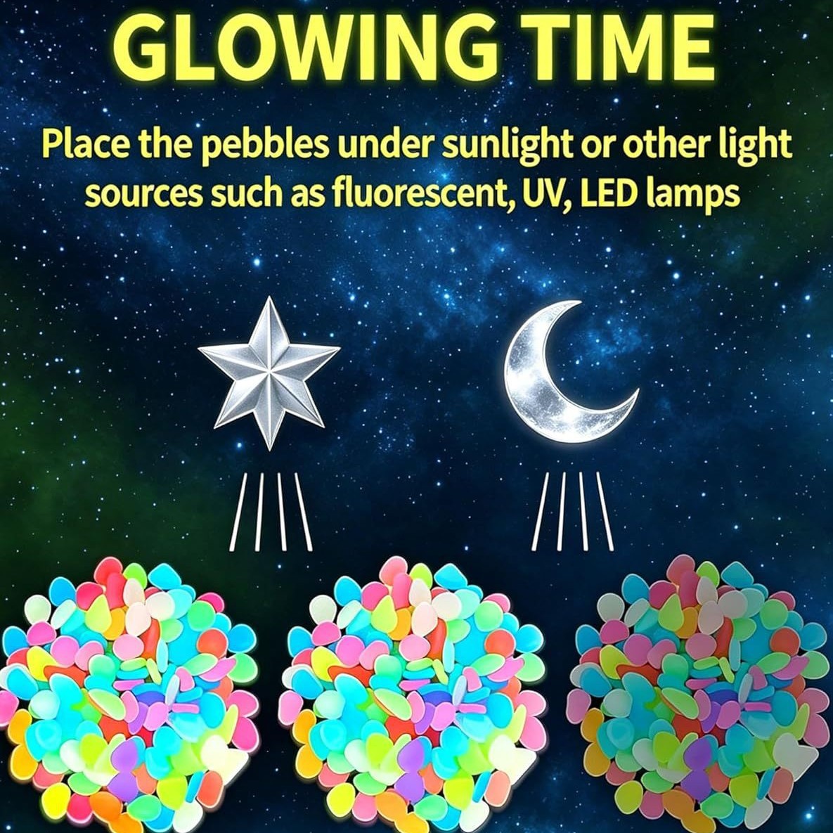 Colorful Glow In The Dark Lumi - Aquarium Plant In Pot recension och pris