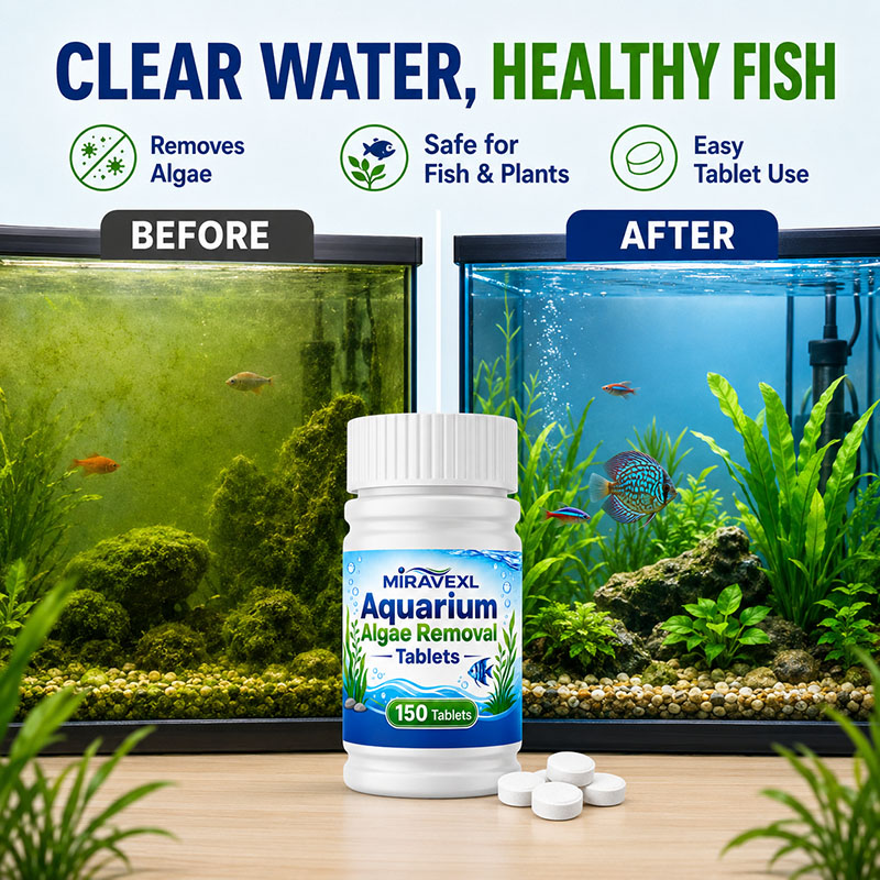 MIRAVEXL 150 Aquarium Algae Re - Aquarium Plant In Pot recension och pris