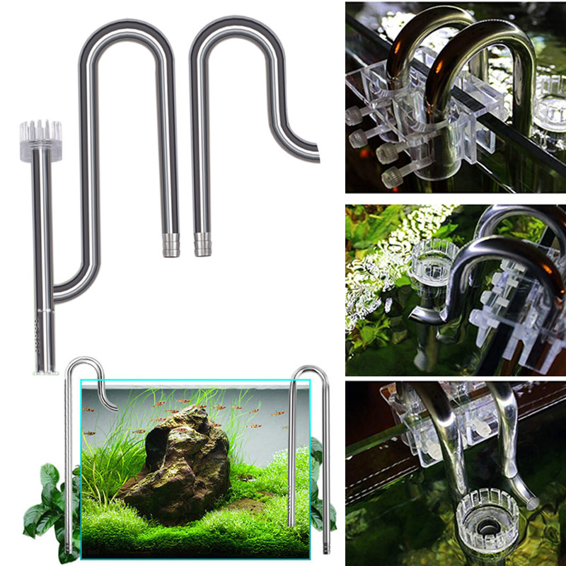New Fish Tank Lily Pipe Stainl - Aquarium Plant In Pot recension och pris