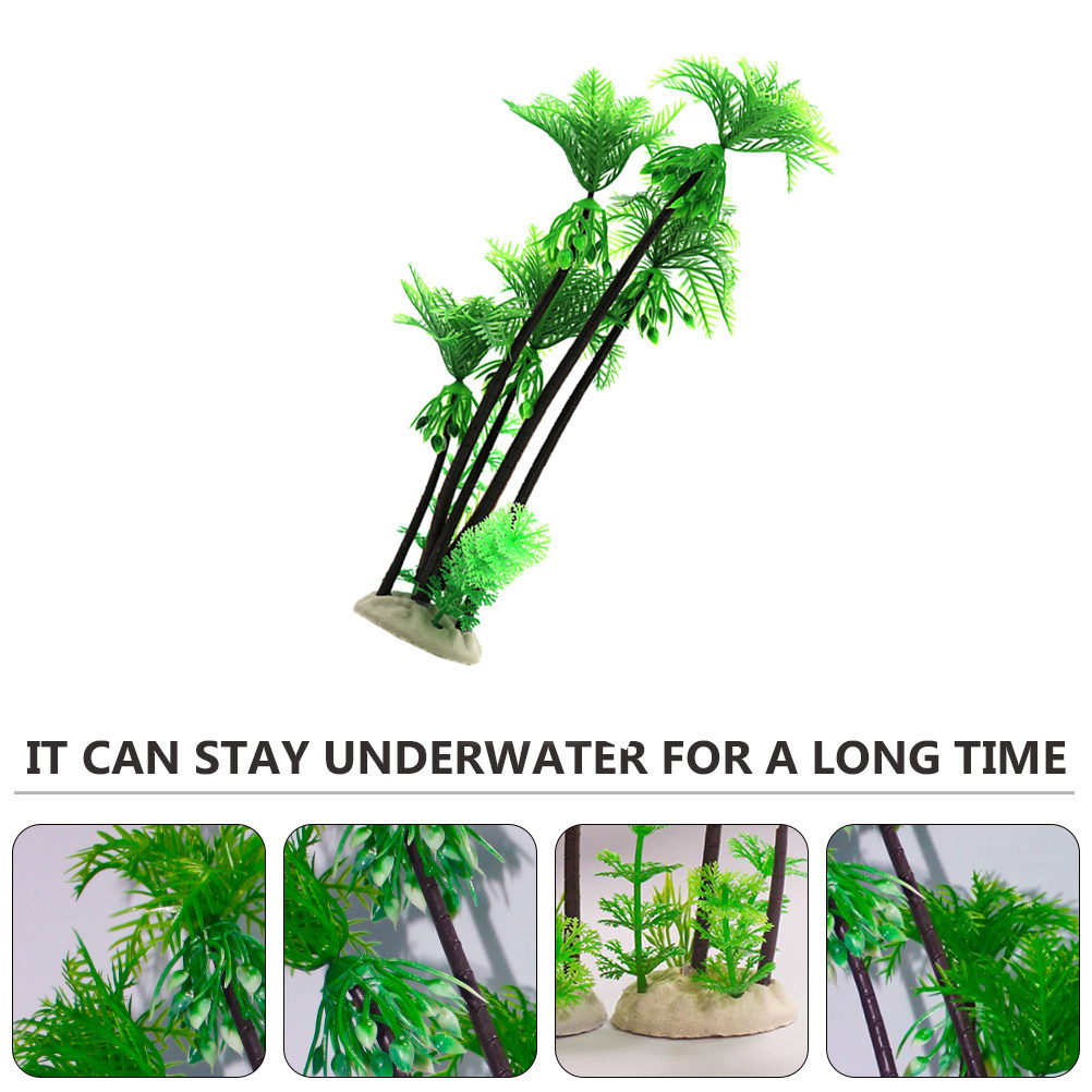 1Pcs Artificial Coconut Tree L - Aquarium Planted Tree recension och pris