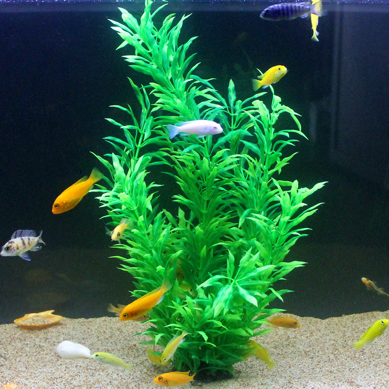 50CM Artificial Fish Tank Rare - Aquarium Plant In Pot recension och pris