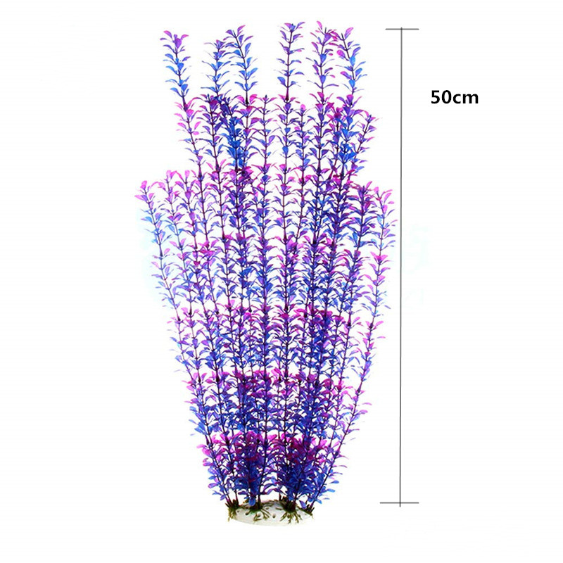 50CM Artificial Fish Tank Rare - Aquarium Plant In Pot recension och pris