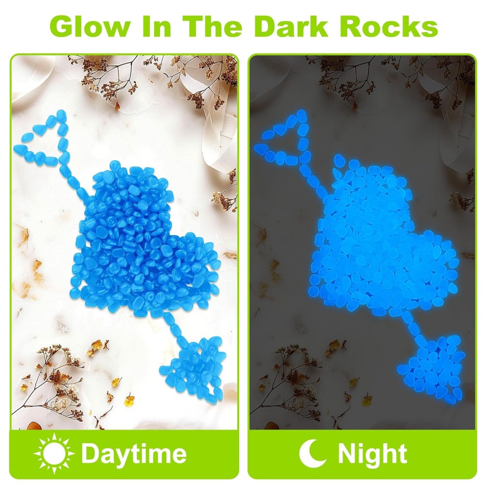 100 Pack Glow in The Dark Ston - Planted Aquarium Materials recension och pris