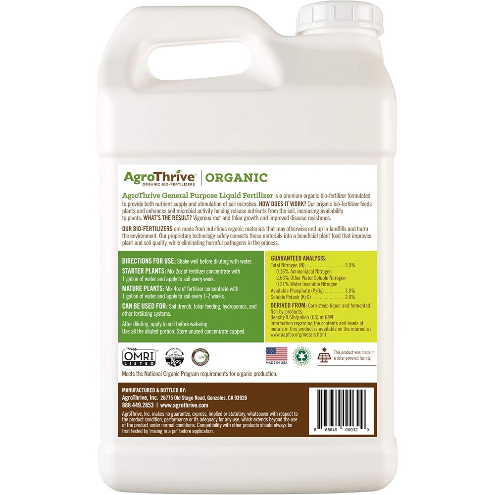 AgroThrive All Purpose Organic - Liquid Fertilizer All In recension och pris