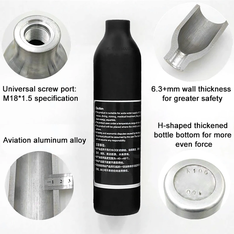 High Pressure Bottle Thread M1 - Aquarium Plant Delivery recension och pris