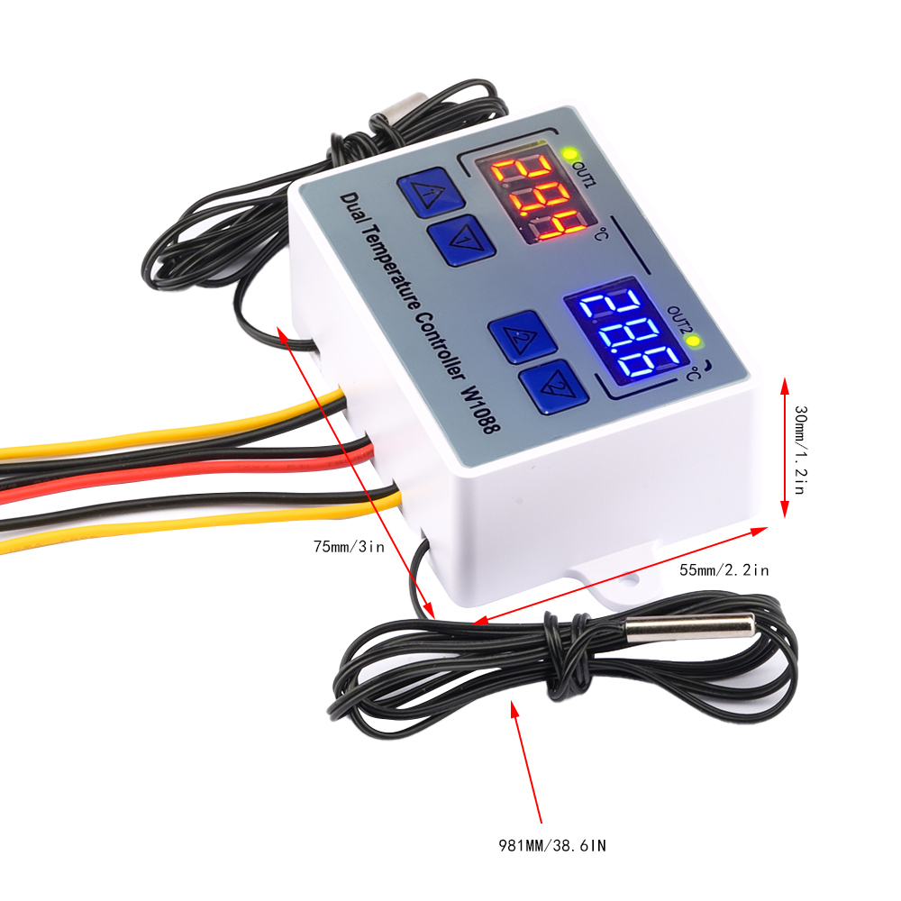 W1088 Dual LED Digital Tempera - Planted Aquarium Temperature recension och pris